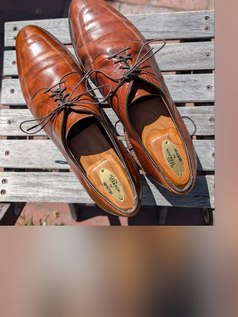 Allen Edmonds Brown Leather Men’s Dress Oxfords Size 11 D